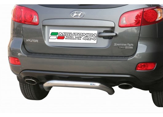 Протектор за задна броня Ø 76 мм за  Hyundai Santa Fe (2006 - 2010) image