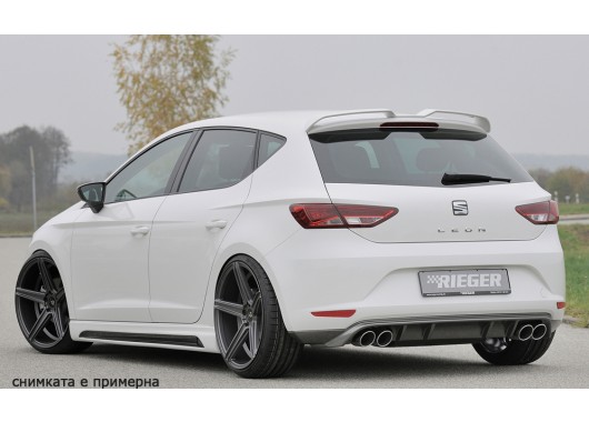 Дифузьор за задна броня Rieger за Seat Leon 5F (2012-2016) image