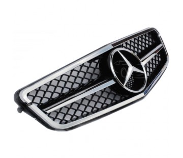 Тунинг решетка за Mercedes Benz W204 (2007-2014) C63 AMG дизайн – хром