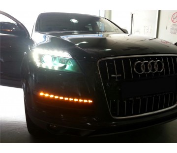 LED DRL дневни светлини с функция мигачи за Audi Q7 4L (2006-2009)