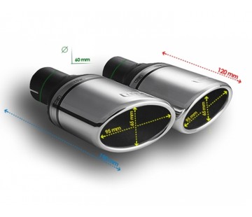 Комплект универсални ауспухови накрайници - Ulter sport