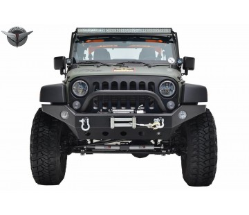 Метална предна броня за Jeep Wrangler JK (2007-2018) и JL (2018-)