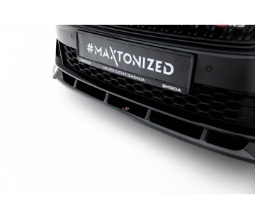 Спойлер за предна броня Maxton design за Skoda Octavia RS (2024-)